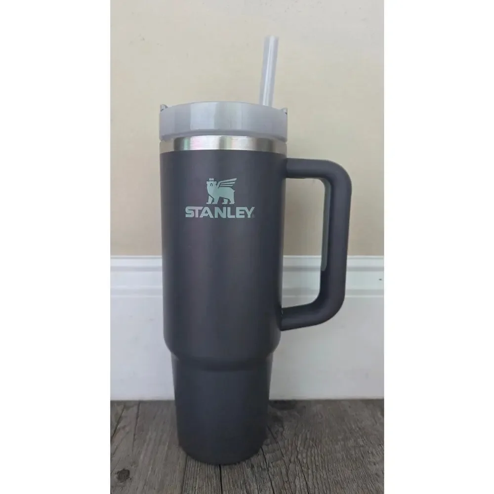 Stanley H2.0 FlowState 30oz Tumbler HII Huntington Ingalls Industries Charcoal - Picture 1 of 6